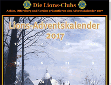 Tablet Screenshot of lions-adventskalender.eu